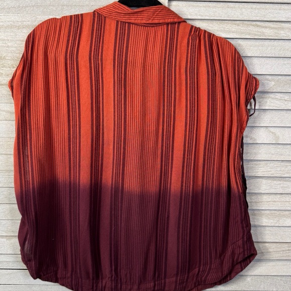 Free People. Striped Orange & Purple Women's Top. Great Condition. Size M - Picture 5 of 13
